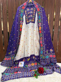 Premium Russian Silk Patola Print Designer Suit Set