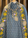 Pure Linen Jamdani Heirloom Designer Suit Set