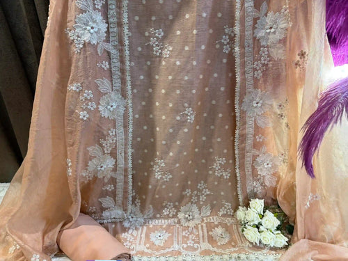 Pure Linen Jamdani Designer Suit Set