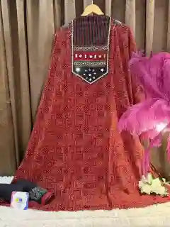 Pure Cotton Signature Ajrakh Designer Suit Set