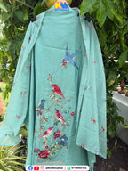 Birds Concept Mul Chanderi Suit Set