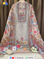 Premium Linen Cotton Kalamkari Suit Set