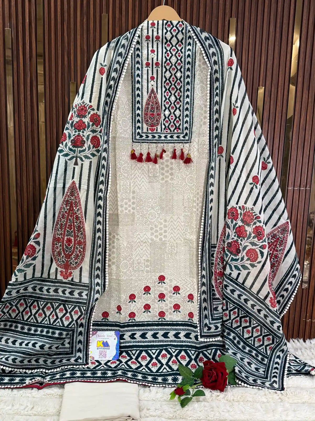 Hakoba Cotton Designer Kurta Set