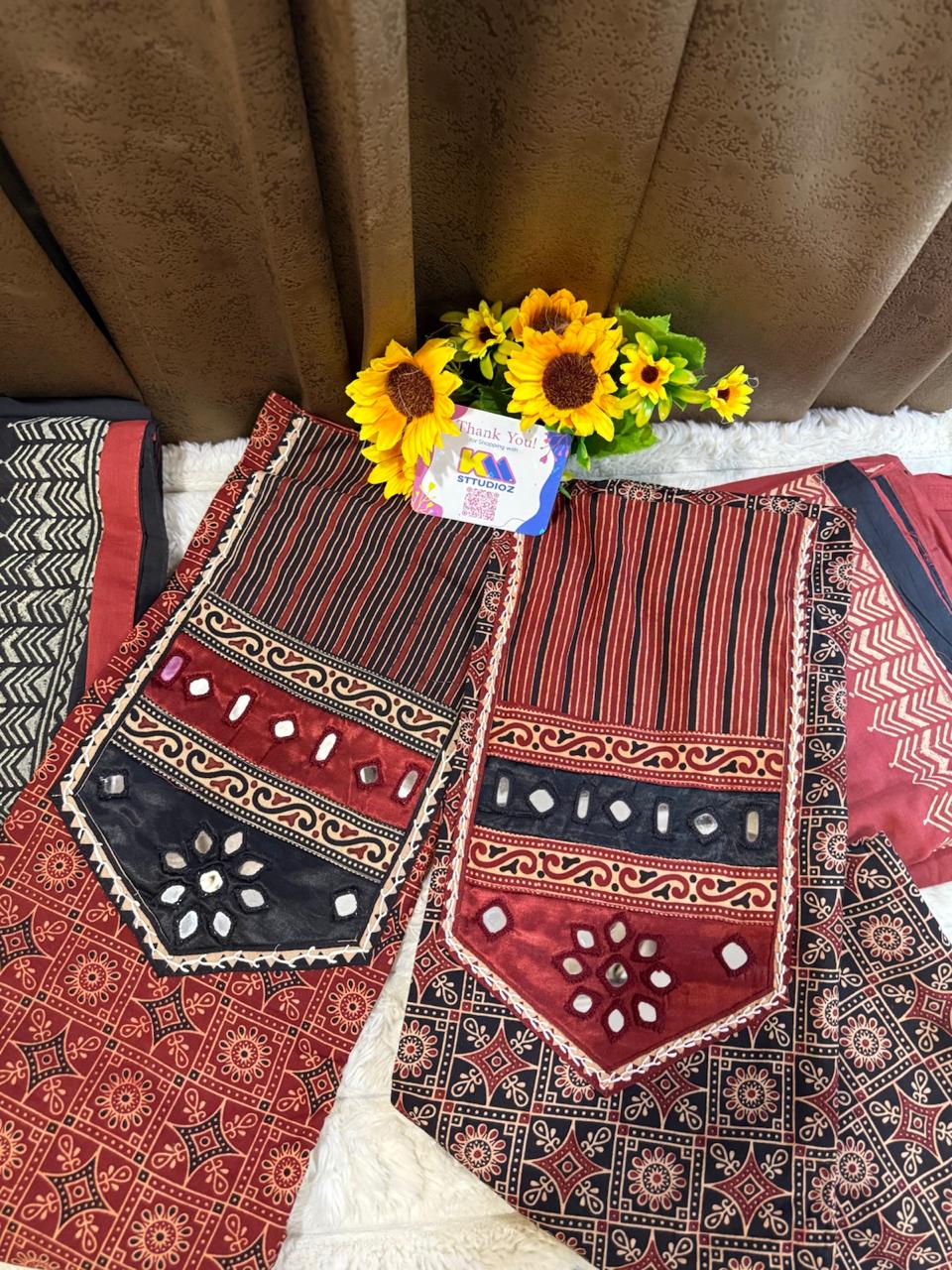 Pure Cotton Signature Ajrakh Designer Suit Set