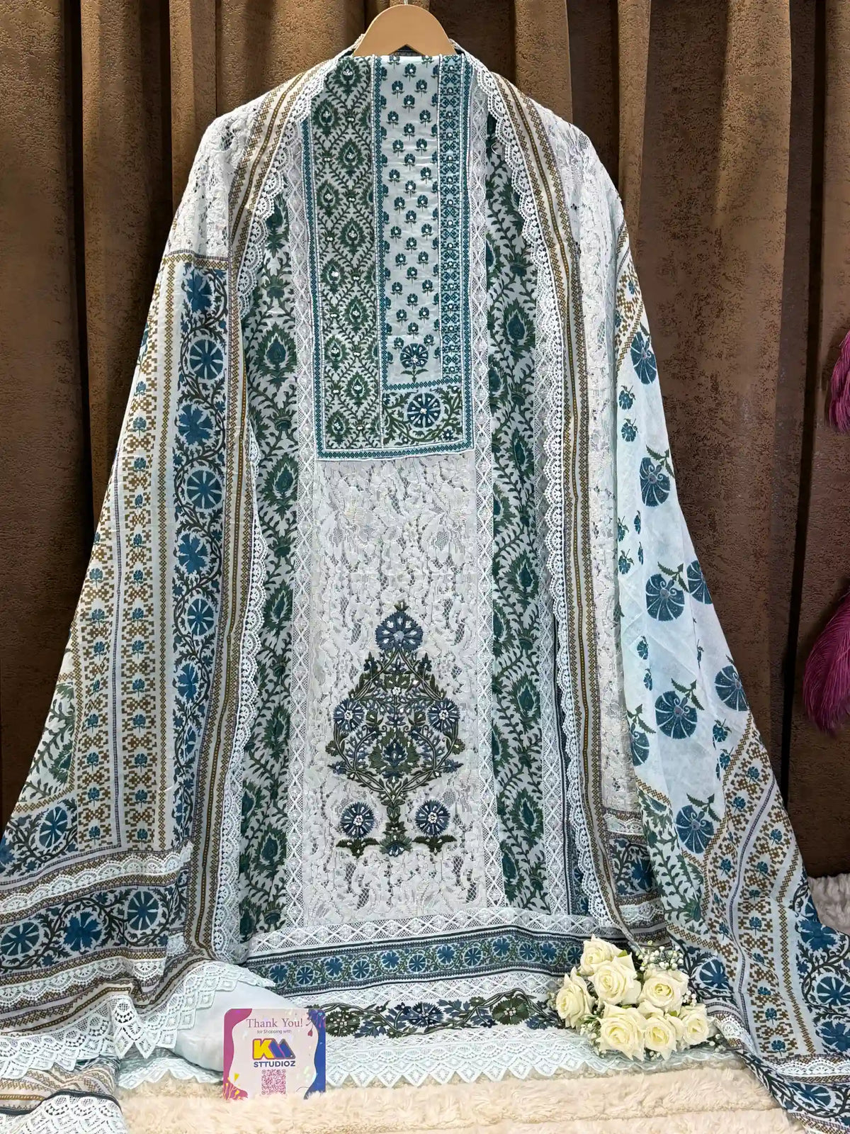 Pure Mul Printed Cotton Pakistani Style Suit Set
