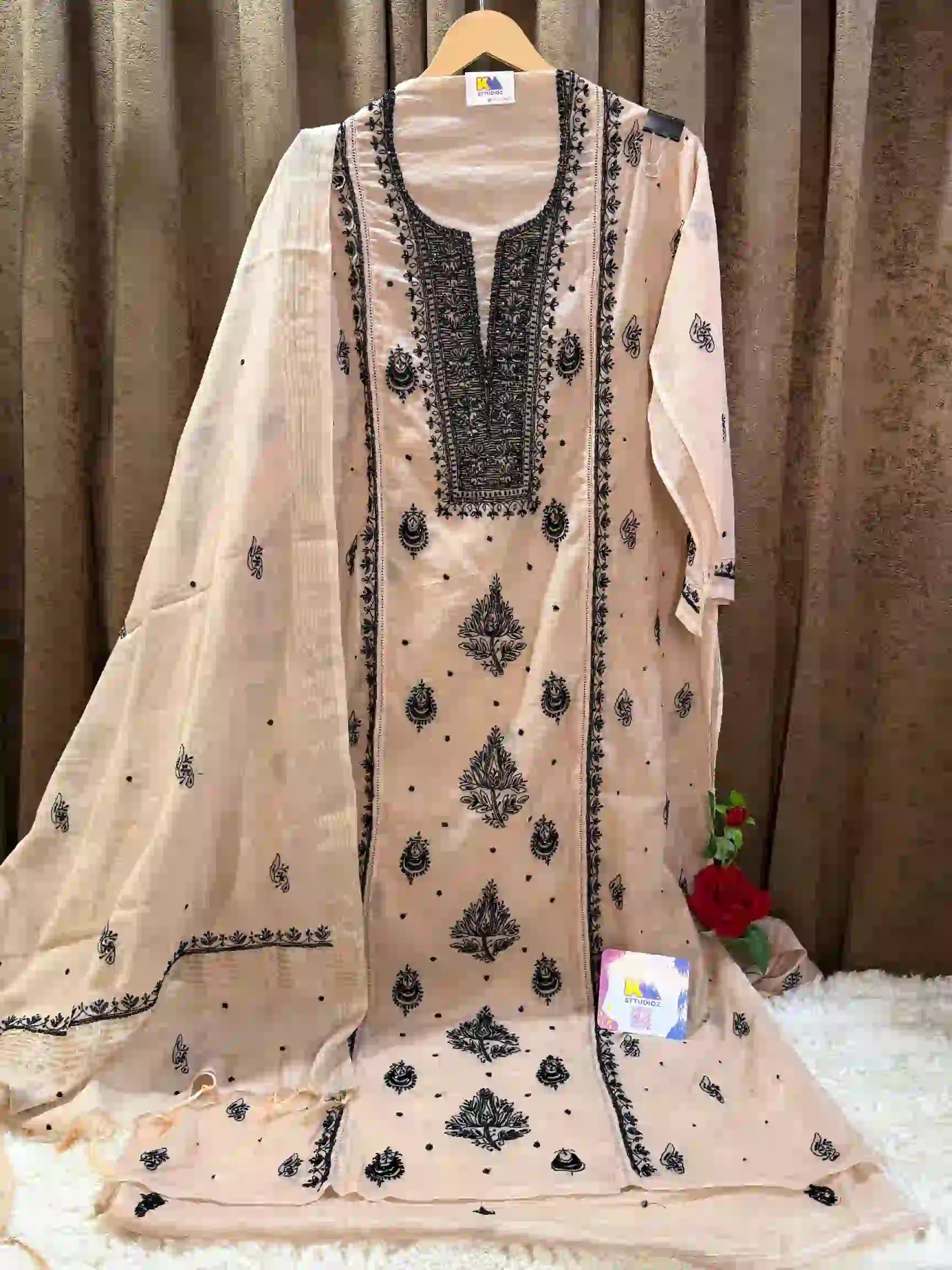 Pure Mul Chanderi Heritage Suit
