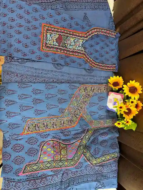 Pure Cotton Bagh Hand Block Suit Set