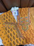 Pure Cotton Bagh Hand Block Suit Set