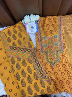 Pure Cotton Bagh Hand Block Suit Set