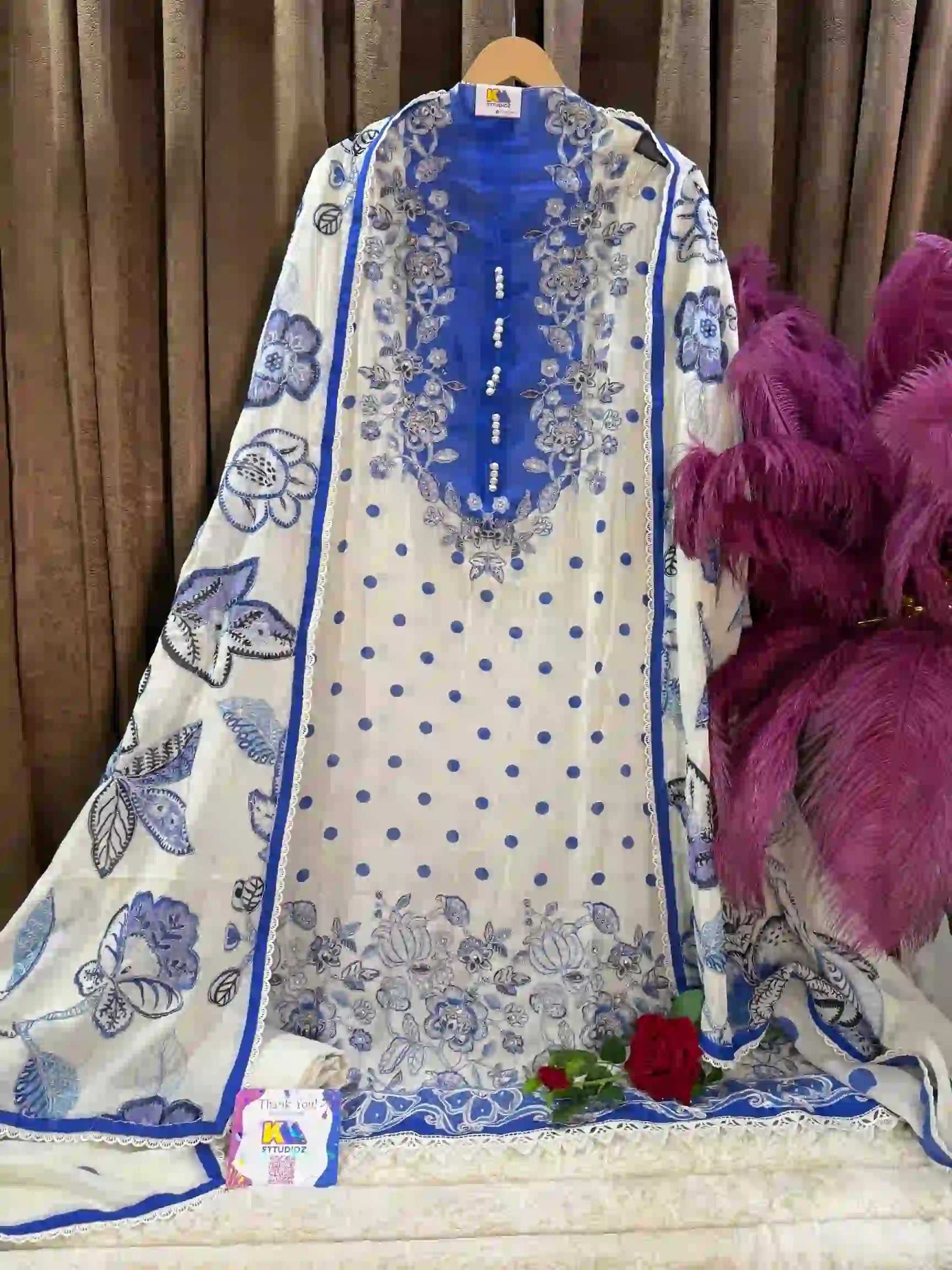 Premium Designer Muslin Cotton Suit Set