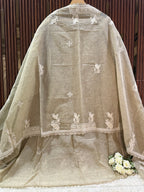 Premium Jamdani Linen Chanderi Suit Set