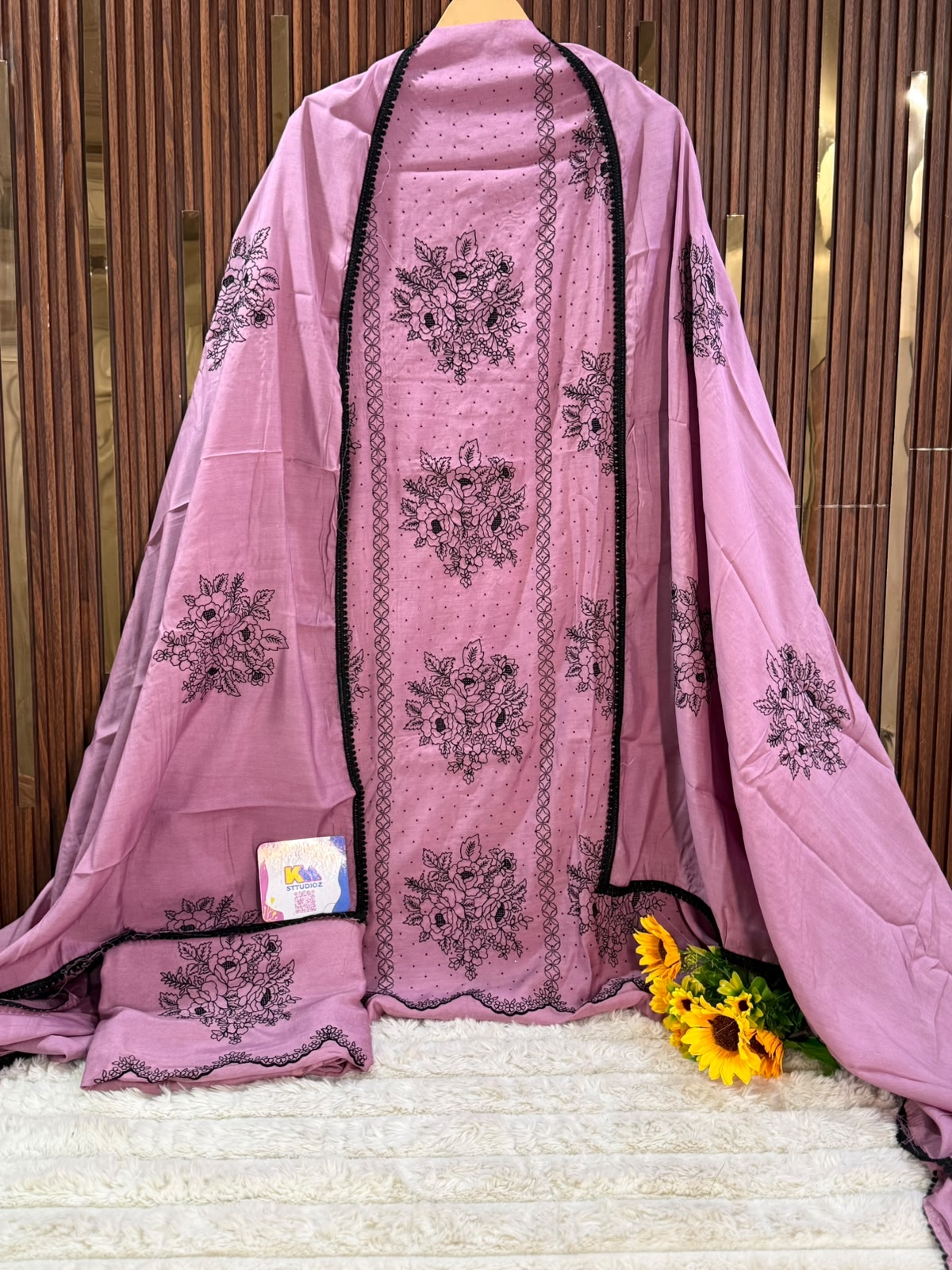 Premium Pure Muslin Embroidered Suit Set