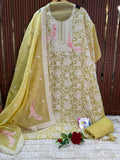 Mul Lucknowi Designer Suit Set