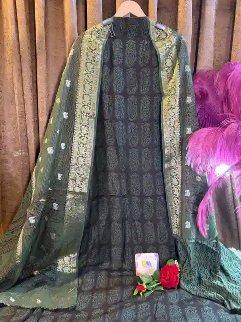Bagh Dola Silk Designer Suit Set