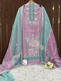 Super Classy Hand-Painted Cotton Designer Suit Set