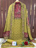 Premium Muslin Ajrakh Kalamkari Designer Suit Set