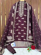 Paper Silk Premium Banarasi Designer Kurta Set