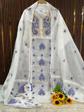 Soft Kota Doriya Lucknowi Chikankari Kurta Dupatta Set