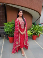 Festive Bandhani × Leheriya Designer Suit