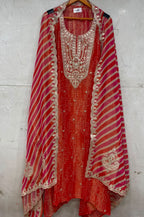 Festive Bandhani × Leheriya Designer Suit