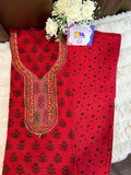 Pure Cotton Bagh Hand Block Designer Suit Set