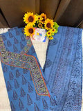 Pure Cotton Bagh Hand Block Designer Suit Set