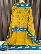 Pichwai Russian Silk Designer Suit Set
