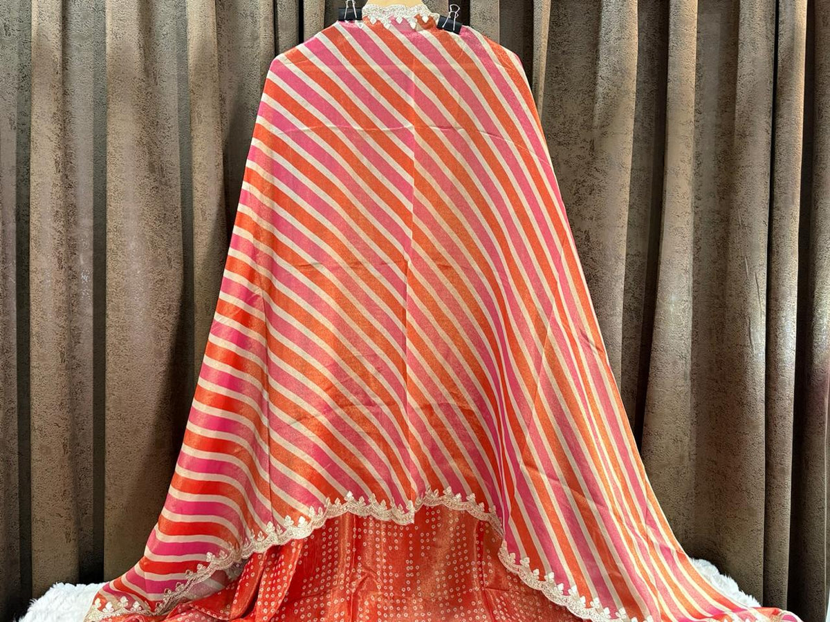 Festive Bandhani × Leheriya Designer Suit