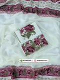 Pakistani Semi Organza Parsi Embroidered Suit Set