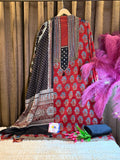 Premium Ajrakh Mashru Silk Heritage Suit Set