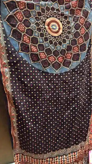 Ajrakh Mashru Silk Heritage Designer Suit Set
