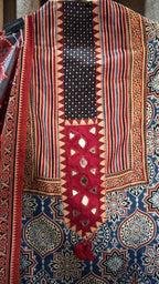 Ajrakh Mashru Silk Heritage Designer Suit Set