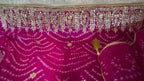 Hot Rani Pink Bandhani  Designer Suit Set
