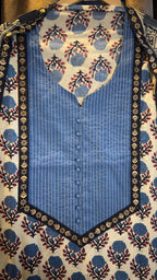 Pure Cotton Jaipuri Hand Block Print Designer Suit Set