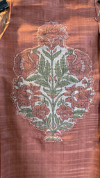 Raw Silk Jaipuri Print Designer Suit Set