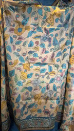 Pure Raw Silk Kalamkari Designer Suit Set