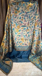 Pure Raw Silk Kalamkari Designer Suit Set