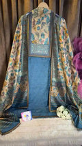 Pure Raw Silk Kalamkari Designer Suit Set