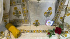 Pure Mul Chanderi Hand Block Designer Suit Set