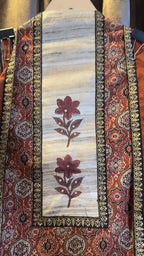 Pure Cotton Badam Boota Hand Block Designer Suit Set