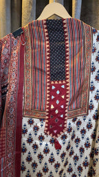 Luxury Ajrakh Mashru Silk Suit Set