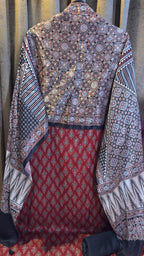 Luxury Ajrakh Mashru Silk Suit Set