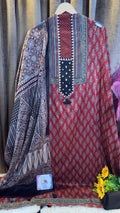 Luxury Ajrakh Mashru Silk Suit Set