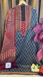 Luxury Ajrakh Mashru Silk Suit Set