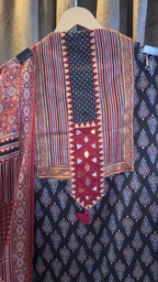 Luxury Ajrakh Mashru Silk Suit Set