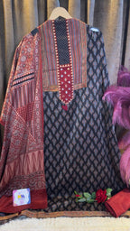 Luxury Ajrakh Mashru Silk Suit Set