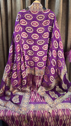 Pure Khaddi Georgette Banarasi Bandhani Suit Set