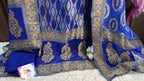 Pure Khaddi Georgette Banarasi Bandhani Suit Set