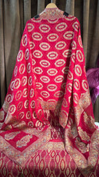 Pure Khaddi Georgette Banarasi Bandhani Suit Set