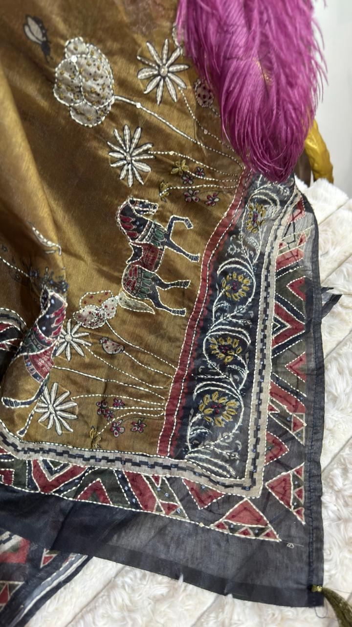 Calcutta Kantha & Knot Work Designer Suit Set